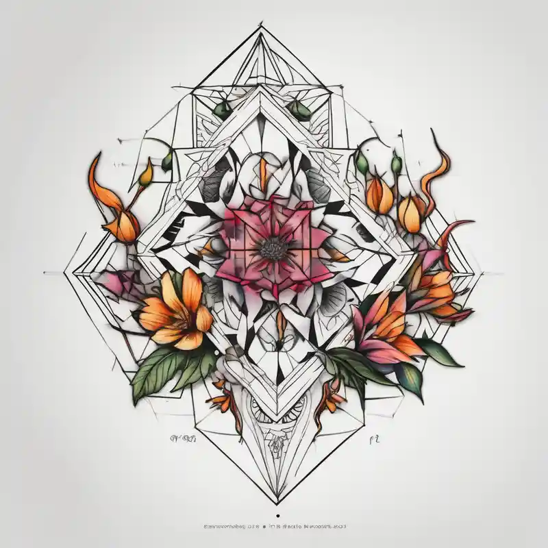 november, april, march, decmber, august, septemeber birth flower tattoo floral sleeve tattoo